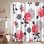Rideau de douche avec 12 crochets Big Flower Chrysanthemum