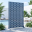 183cm H x 120cm Freestanding Steel Privacy Screen Fence Panels Metal Trellis Outdoor Divider for Patio, Balcony, Backyard, Pool, Indoor Room-897369915-897369904