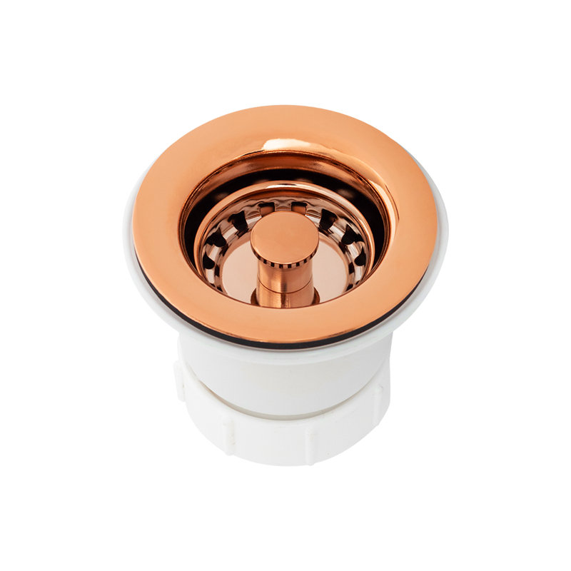 Drain de panier 2 ", Blanc / Cuivre