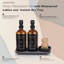 Ensemble de distributeur de savon de cuisine, bouteille ambrée + pompe noire