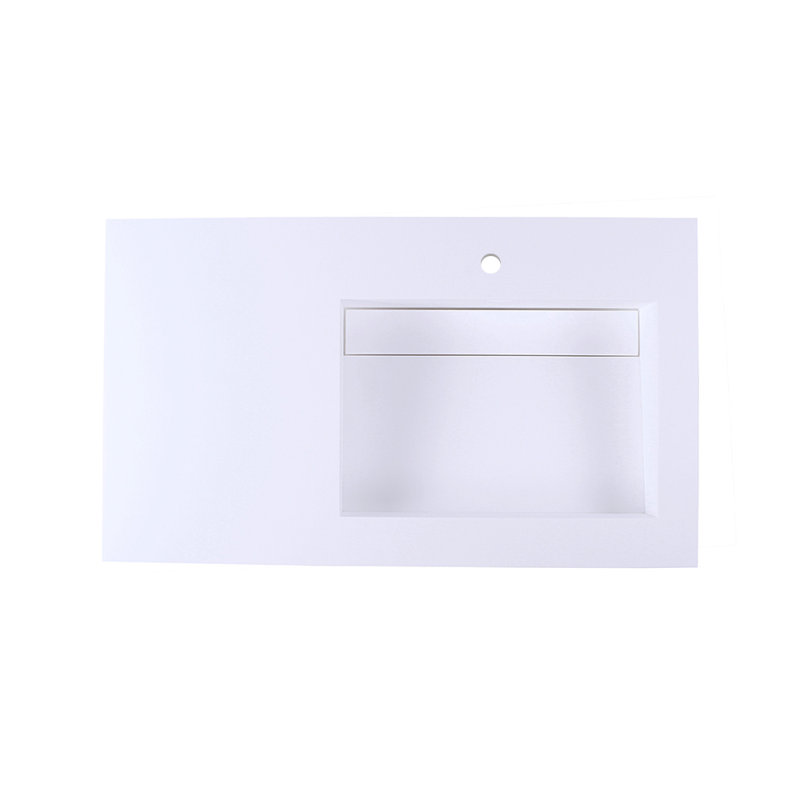 Kubista Bathroom Sink, Single, Gloss White