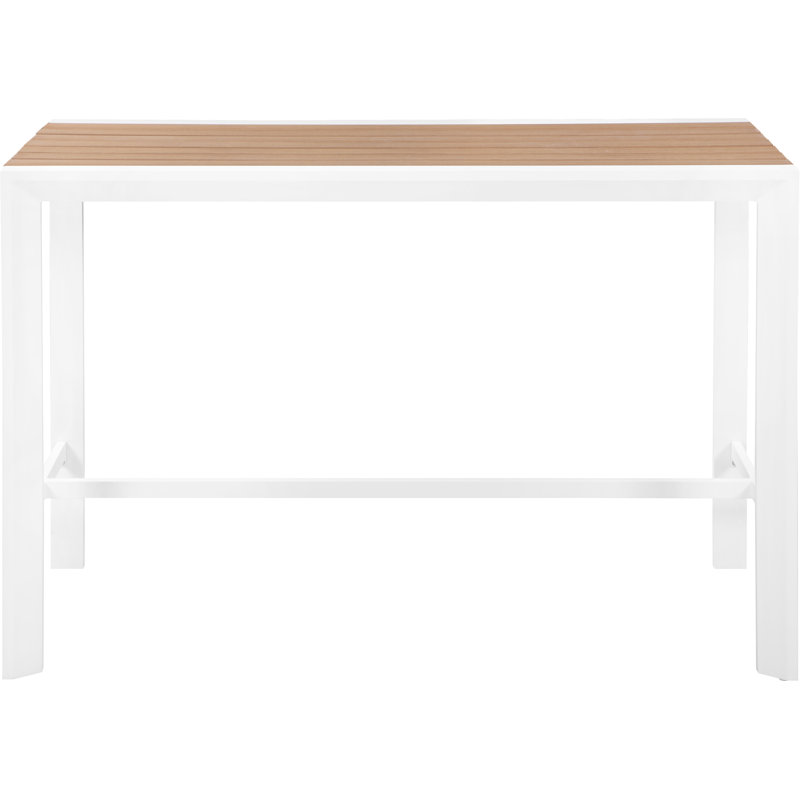 Table de bar Noland, Brun / blanc