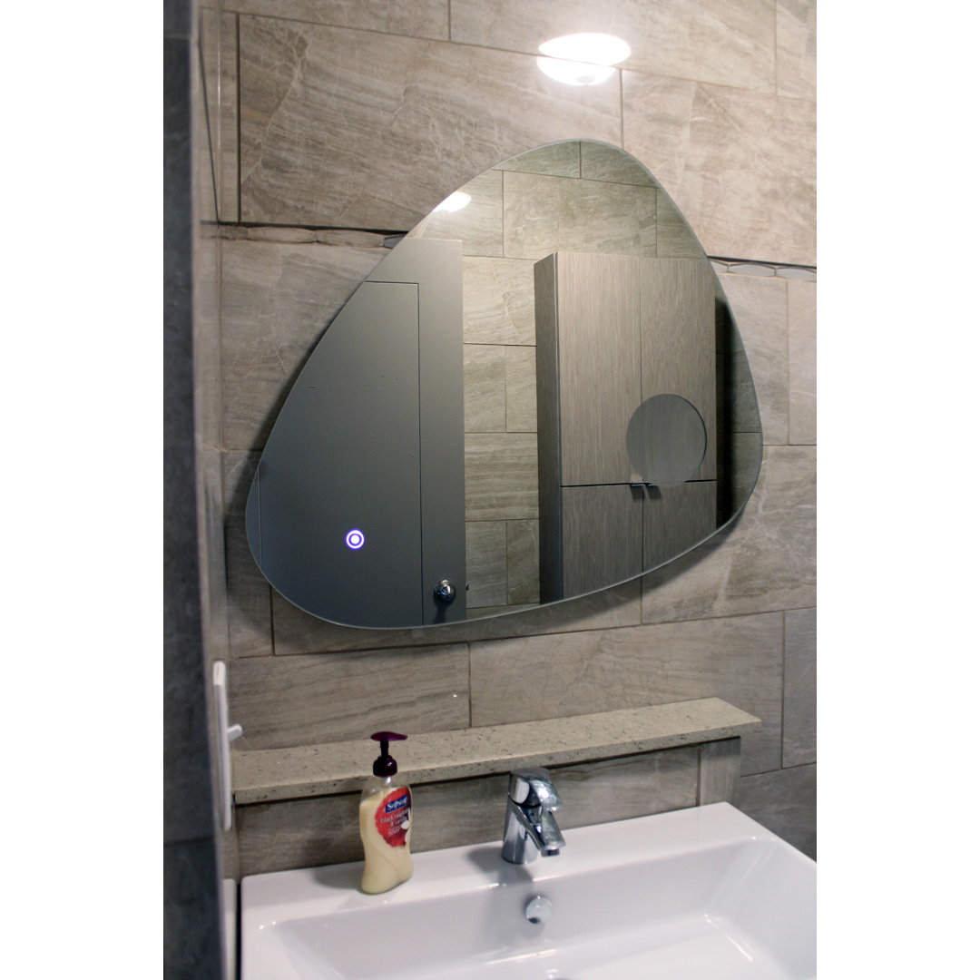 Sharpe Flat LED Wall Mirror Orren Ellis