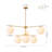 6-Light Opaque White Glass Sphere Tiered Chandelier