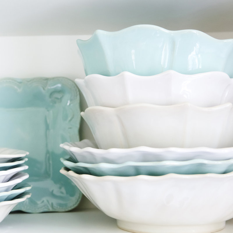 Incanto Stoneware Serving Bowl, White