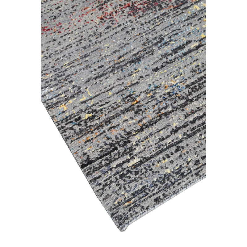 CAR2KC284GYBR Area Rug in Gray, Rectangle 9' x 12'