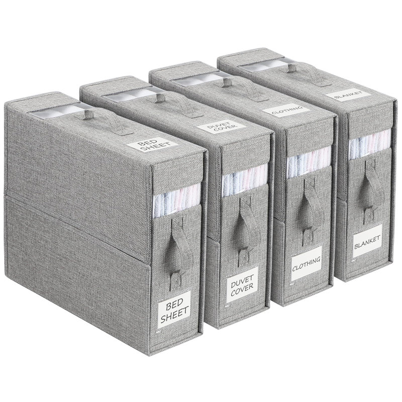 Ebern Designs Rheannan Fabric Underbed Storage, Grey