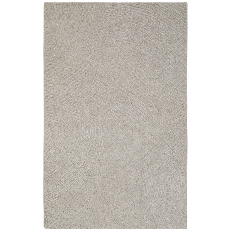 Ebern Designs Hand Tufted Wool Dune Rug, Rectangle 3' x 5'