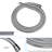 Dual Shower Head Square - 12 Inch, Wall Mounted, Mounted