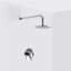 Metro 1-Way Pressure Balance Trim Complete Shower Set - Wall Mount - 8" Brass-457388110