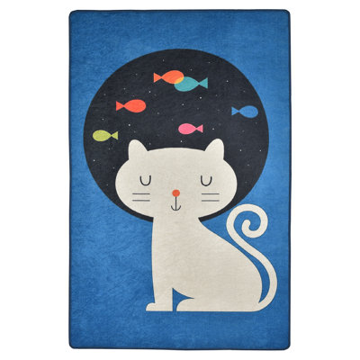 Tapis élégant, 4,6 x 6,2 pieds, 100% polyester, hauteur des poils de 0,4 po | Antibactérien, antidérapant, dessous lavable à la machine | Parfait pour le salon, la chambre à coucher et les espaces repas, durable et facile à entretenir