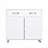 Two door Side Table-White