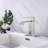 Waterfall Spout Bathroom Sink Single Handle Faucet With Pop-Up Drain (With Overflow)