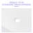 24"x16" White Ceramic Rectangular Vessel Bathroom Sink