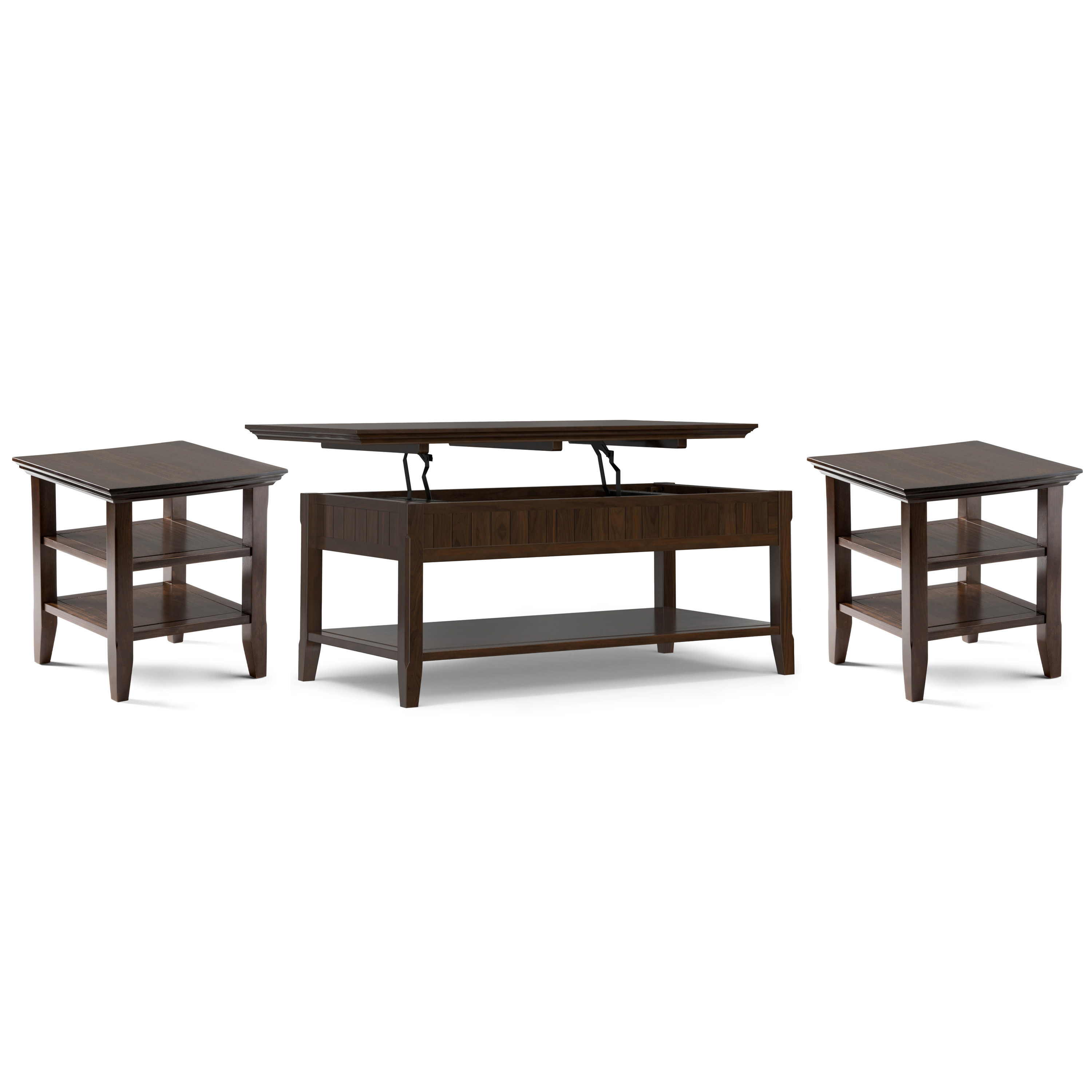 Simpli Home Acadian Solid Wood Transitional 48 Inch Wide Lift Top ...
