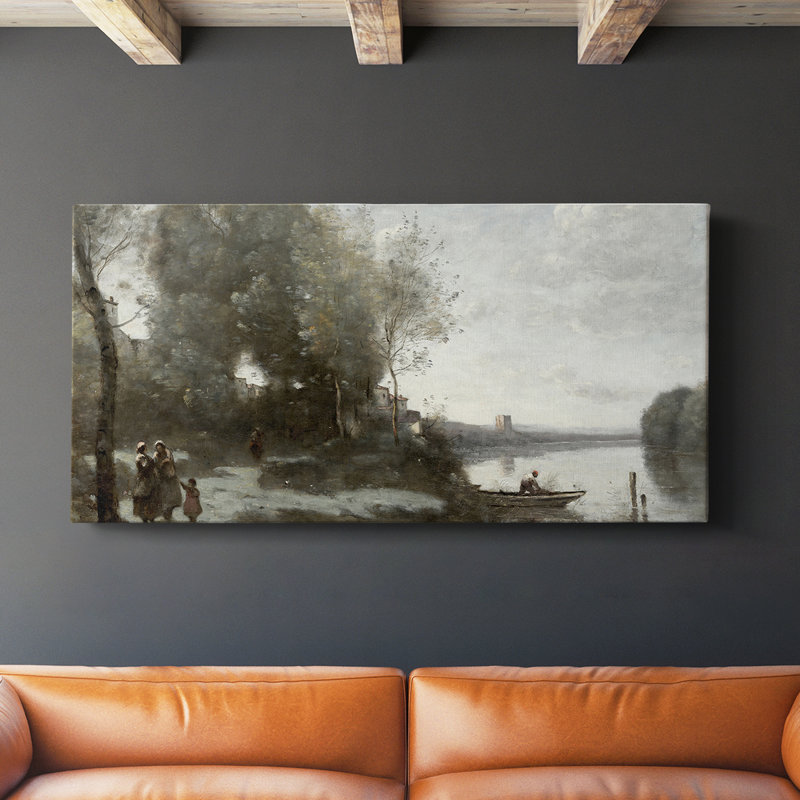 Série paysage - DLXV III - Toile tendue avec châssis - Prêt à accrocher, H 20 po x l 40 po