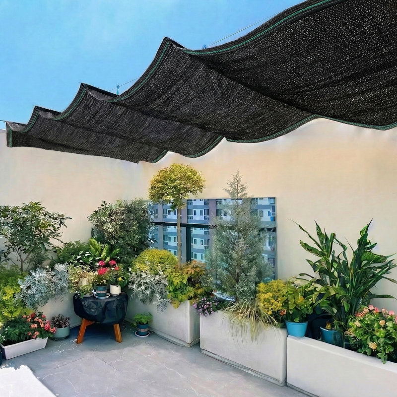Abat-jour de pergola sur mesure 10 'x 12' Artpuch, H 19,69 po x l 16,93 po x P 12,99 po, Light Black