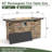 42" Propane Gas Fire Pit Table