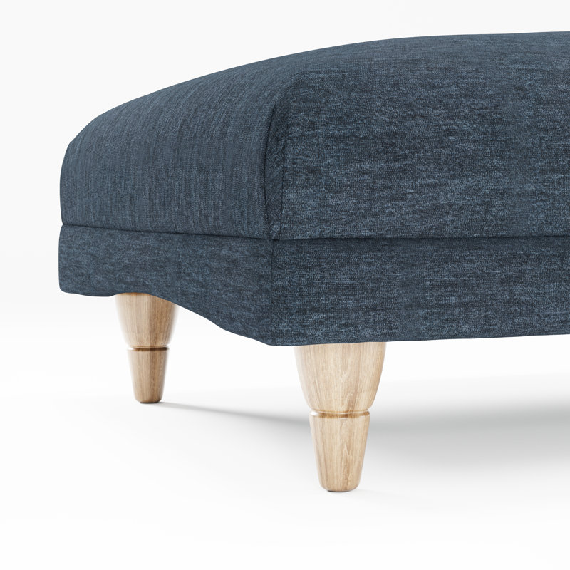 Adaku Banquette Footstool, Marine, Country Oak