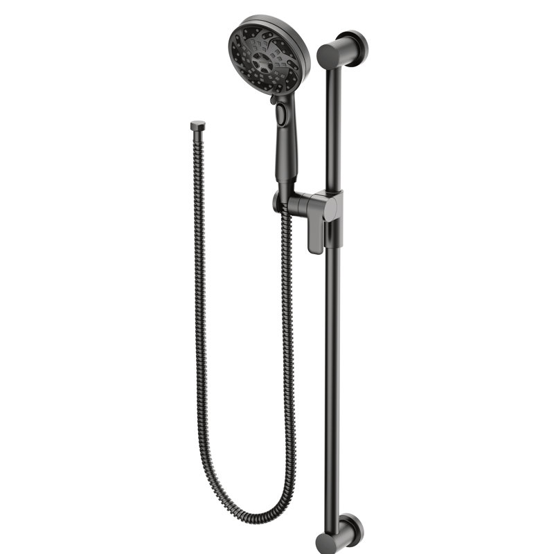 Massaging Multi Function Handheld Shower Head, Matte Black