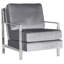 Fauteuil capitonné en lin de 30 cm de large Nyman-24685771