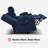 Power Reclining Loveseat Sofas with Heat, Console and Massage, Cup Holders, Fabric Upholstered-599287453