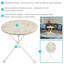 Galvin 28" Round European Chestnut Outdoor Bistro Table