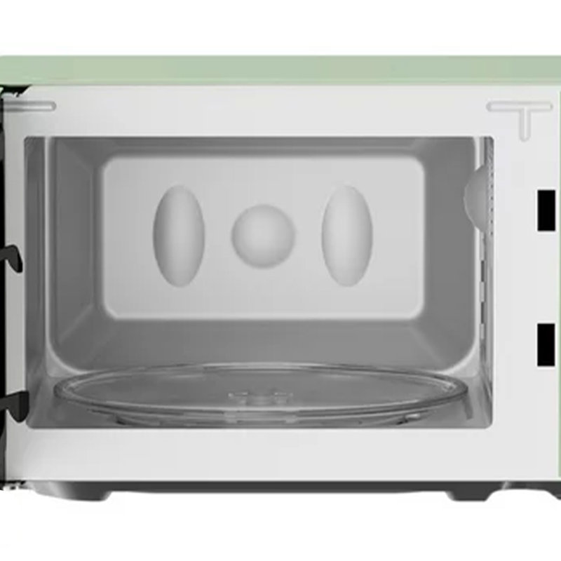 Mint Green Retro Small Countertop Microwave with Touch Controls