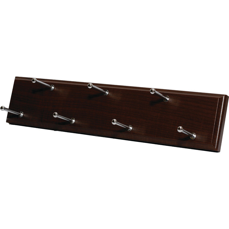 Grid Manufactured Wood Tie Rack, Truffle