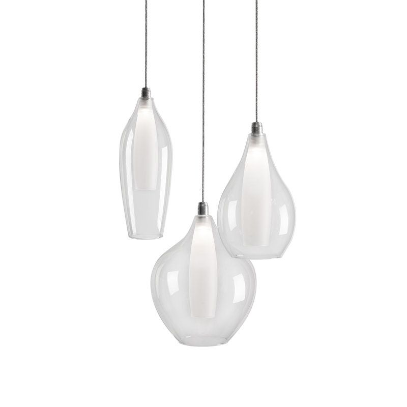 Victoria 3 - Light Chrome LED Cluster Pendant