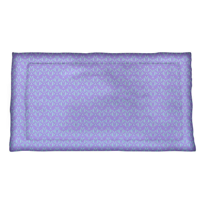 Taie décorative Katelyn Elizabeth, Microfibre, Standard, Mauve / Bleu