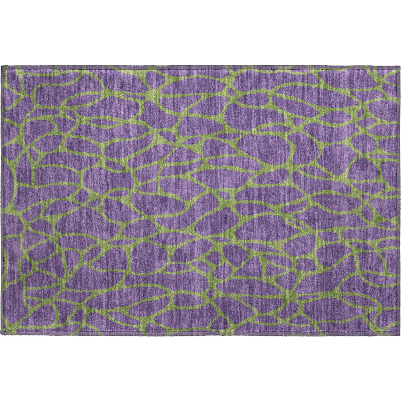 Premium Machine Washable Guada AMF1023 Geometric Rug, Rectangle 1'8" x 2'6"