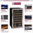 Allavino Cascina Series 33 Bottle Single Zone Freestanding Wine Refrigerator Cooler with Stainless Steel Door