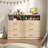6 Drawers Dresser,Modern Storage Tower Dressers and Chests 2 Open Cubby,Large Organizer for Bedroom-1094945086
