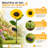 Solar Intergrated LED Pathway Lights Outdoor Waterproof Sunflower Lights for Garden Yard Patio and Mom's Day Gift