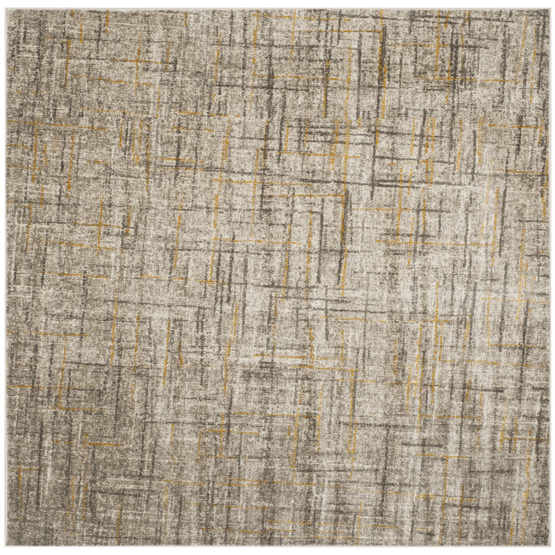 Charis Porcello Performance Abstract Rug, Square 6'7"