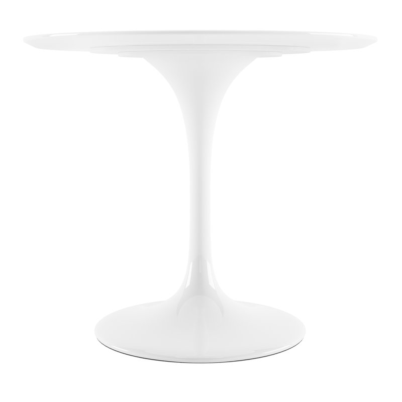 Table de salle à manger Rose Rose, H 29 po x l 36 po x P 36 po, Blanc 1