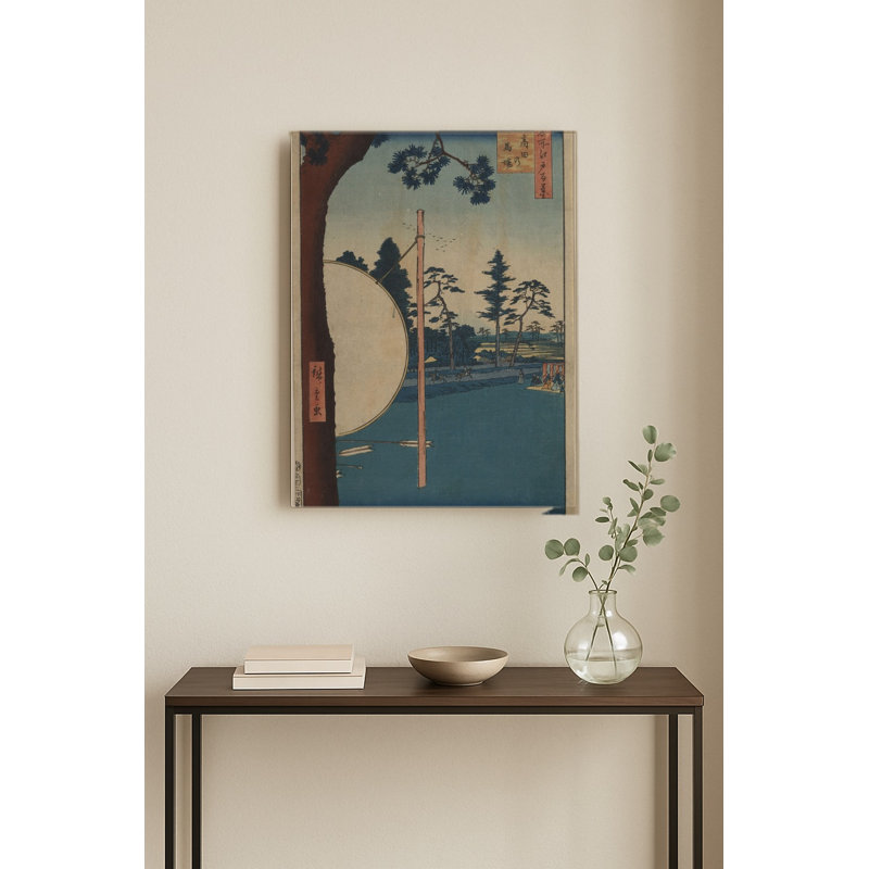 Takata no Baba (Cent vues célèbres d'Edo) — Portrait mural en métal, 36" H x 24" W