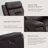 Puspha 37'' W Modern Vegan Leather Swivel Manual Recliner-606100670