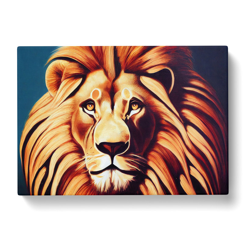 Prime Lion - Wrapped Canvas, 35cm H x 50cm W x 3cm D