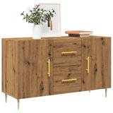 vidaXL Sideboard Engineered Wood, Metal 39.4 in Sideboard