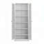 Armoire de rangement de 72 po de hauteur avec 5 tablettes réglables