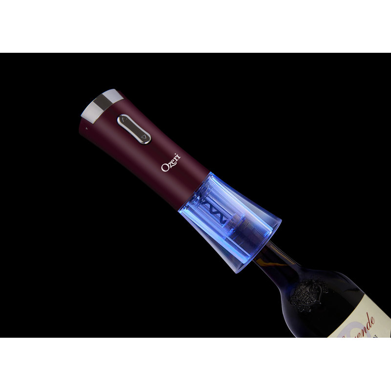Ouvre-bouteille électrique avec coupe-capsule, bouchon verseur aérateur et bouchon de bouteille Nouveaux II, Bourgogne