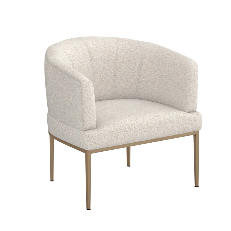 Fauteuil demi-tonneau Martine, Chenille flottante