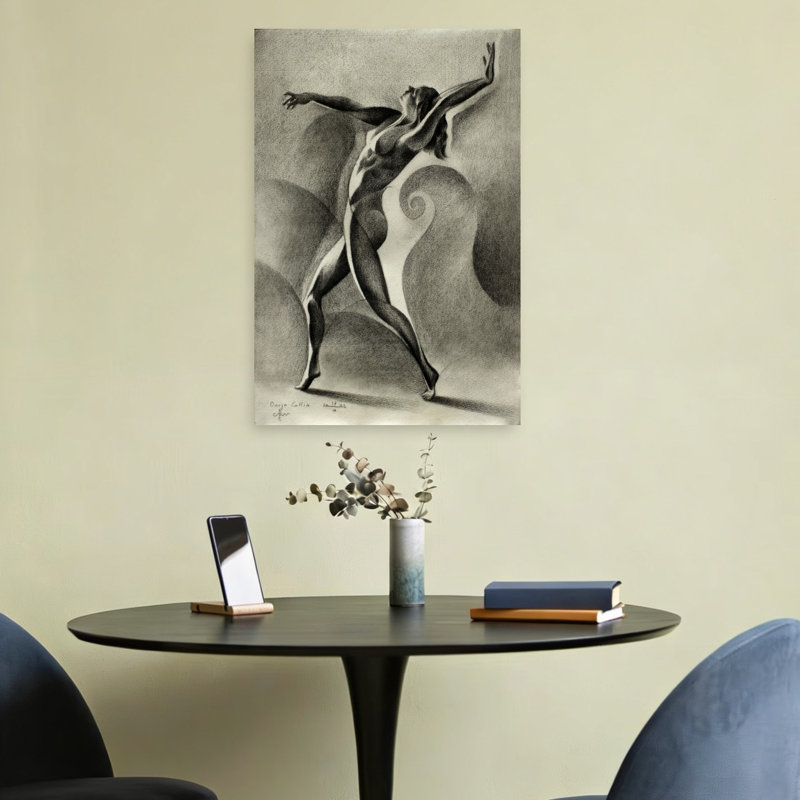 «Dynamic Nude Dancer», reproduction d'art murale, 24" H x 16" W