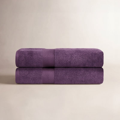 Hamachi 100% Zero Twist Cotton Absorbent 2-Piece Bath Sheet Set