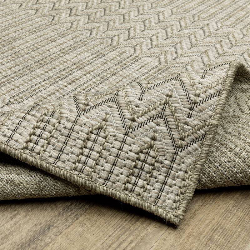 Jerimey Southwestern Indoor / Outdoor Rug, Rectangle 5'3" x 7'3"