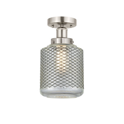 Dore Glass Semi Flush Mount