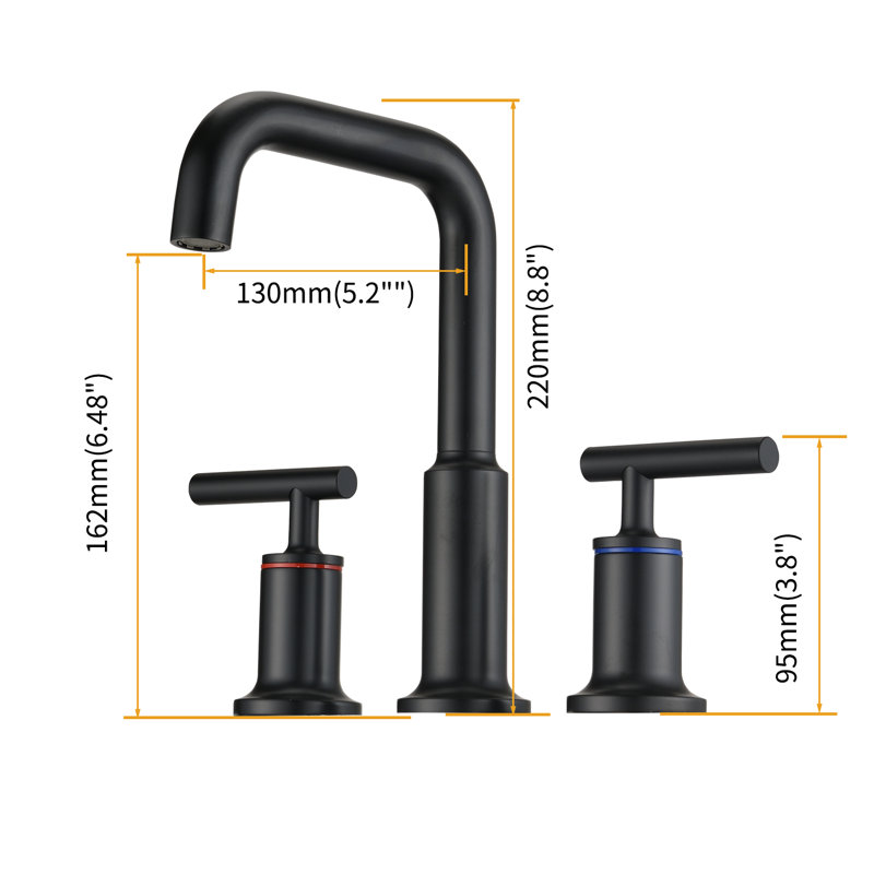 Widespread 2-handle Bathroom Faucet