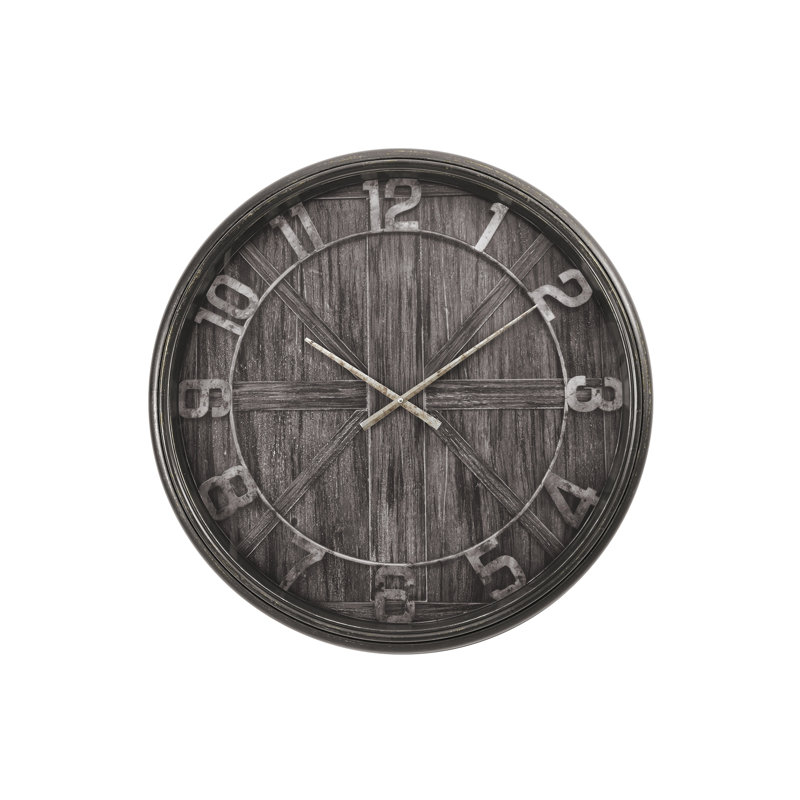 Horloge murale ronde et surdimensionnée